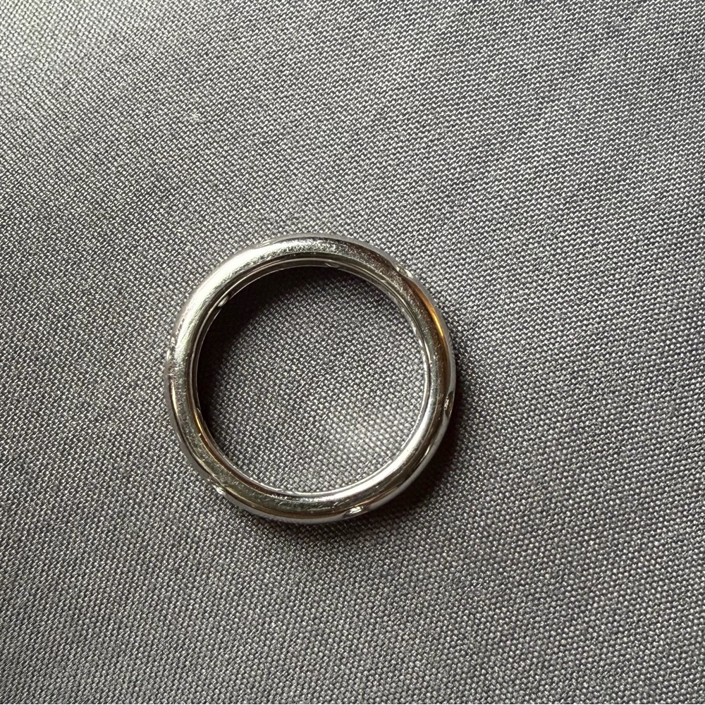 Bezel Set Diamonique Platinum Clad Wedding Band Option - Picture 3 of 5